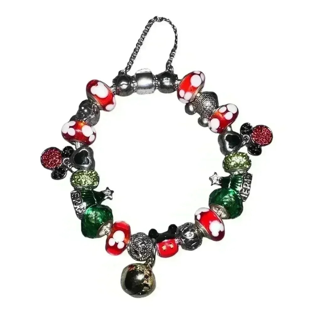 Unbranded Silver Christmas Charm‎ Bracelet